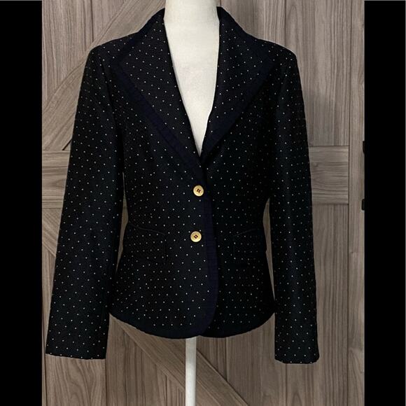 Anne Klein | Jackets & Coats | Anne Klein New York Black Chevron Jacket ...